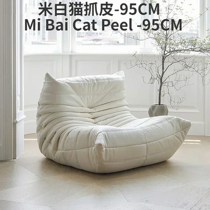 Caterpillar Lazy Sofa Velvet Small House Living Room Bedroom Store Balcony Sponge Sofa Lounge Chair Sofas for Living Room