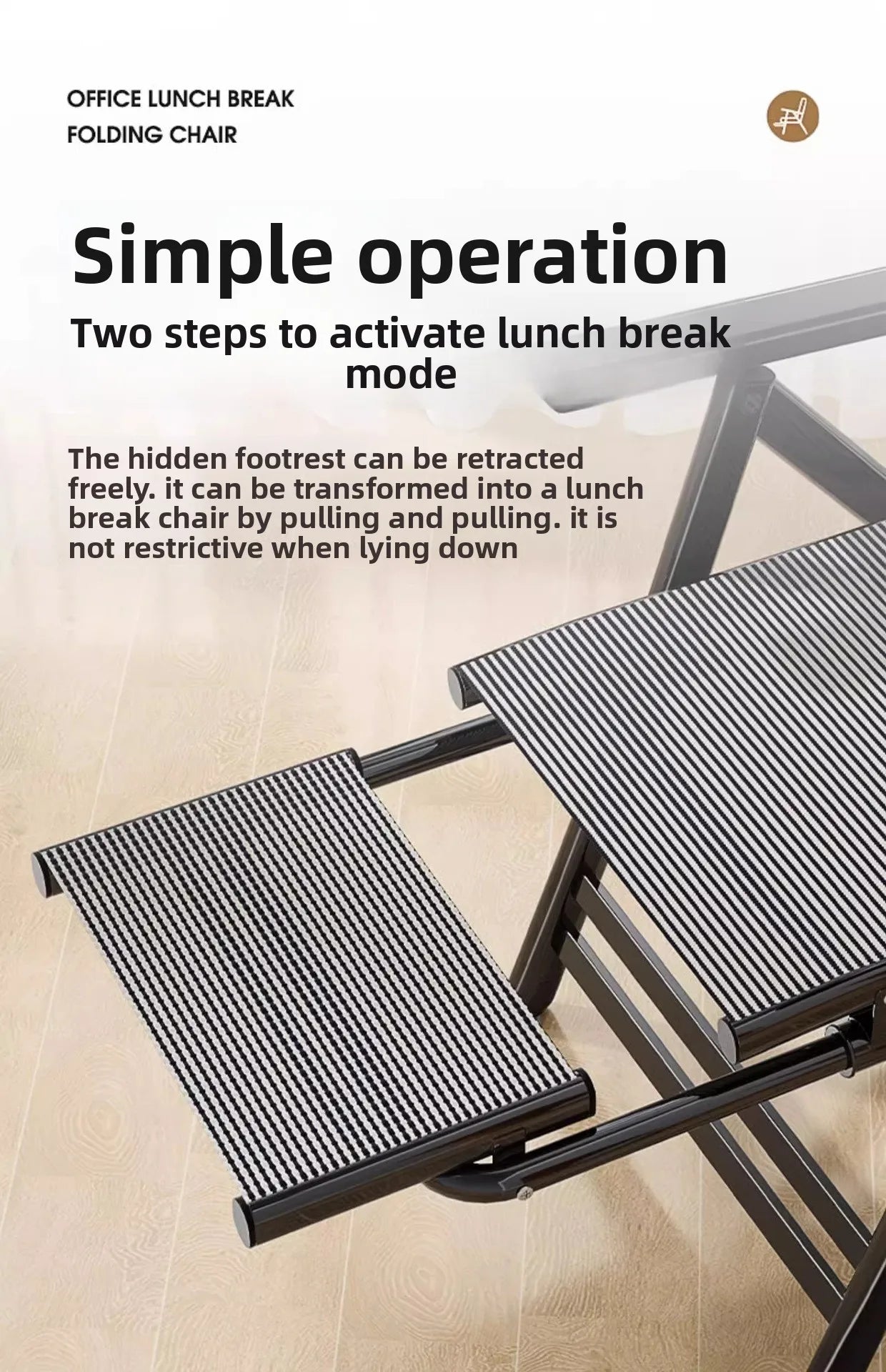 recliner lunch break folding office chair nap can lie down dual-purpose backrest computer chair couch