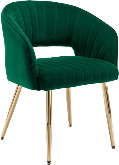 Home Office Chair Swivel Velvet Desk Chair Accent Armchair Upholstered Modern Tufted Chairs with Gold Base for Girls Women