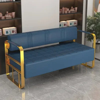 Barber Shop Waiting Chair Internet Celebrity Small Sofa Beauty Salon Simple Light Luxury Sofa Clothing Store Reception