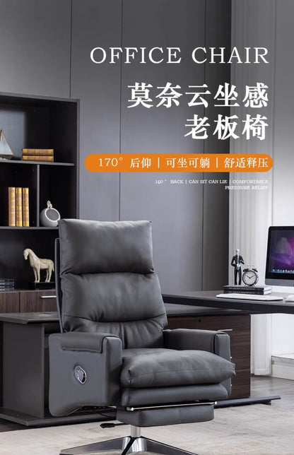Armchair Ergonomic Office Chairs Meeting Boss Modern Recliner Office Chair Swivel Adjustable Office Furniture Silla Oficina LLOC