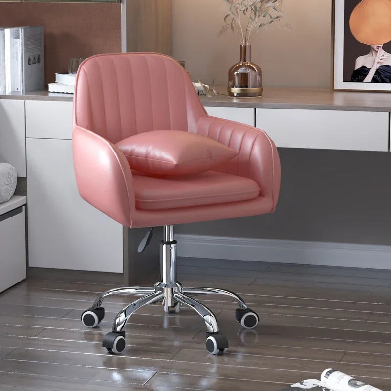 Modern Lift Swivel Office Chairs Study Room Chair Home Backrest Leisure Makeup Chair Bedroom Comfortable Computer Gaming Chair