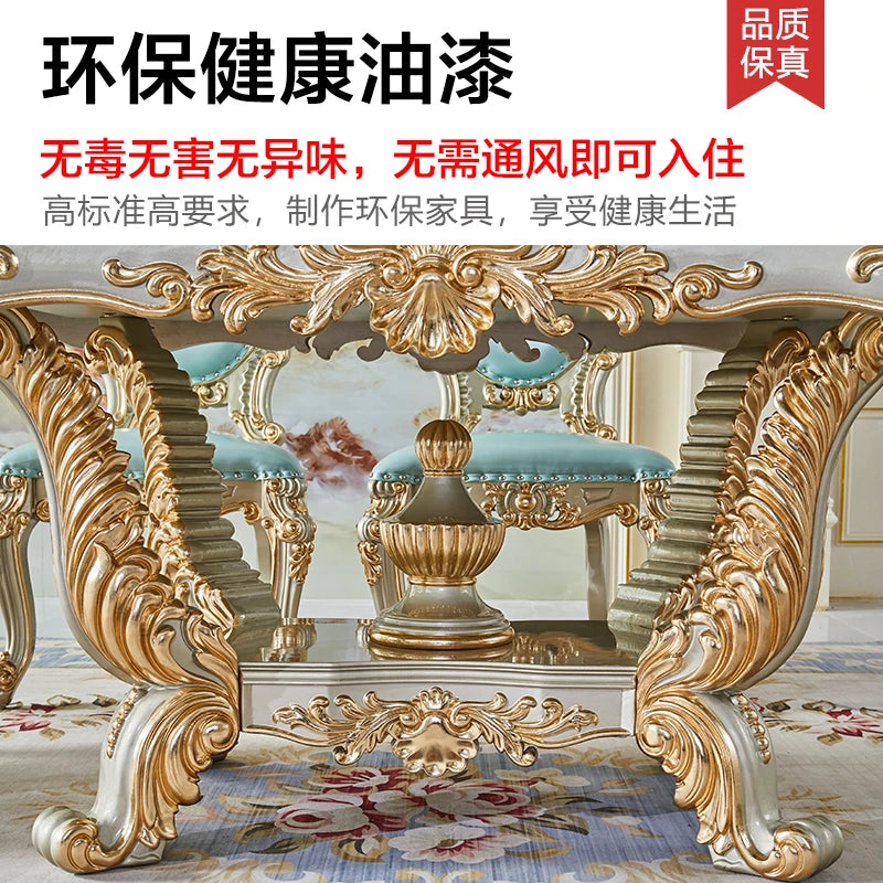 Dining Table Villa Restaurant Dining Table Court Solid Wood Dining Table