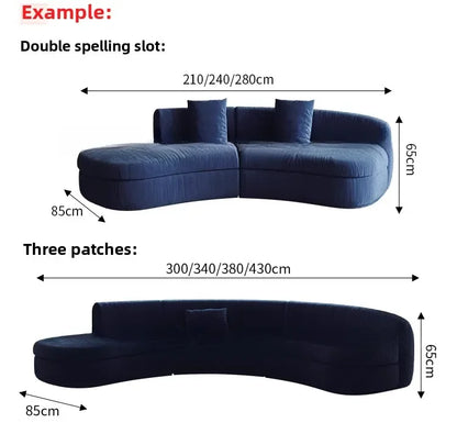 Semicircular curved special-shaped sofa beauty salon sales office hotel business hall rest area reception area negotiation