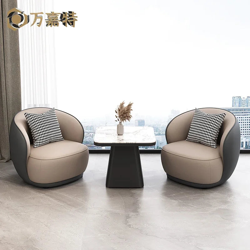 Lounge Modern Set Of 2 Chairs Nordic Modern Stools Table Luxury Office Reception Sedie Da Soggiorno Living Room Furniture