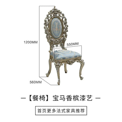 ssK178 A55 Palace French Rococo dining table and chair combination 1.9M European-style villa classical dining table luxury custo