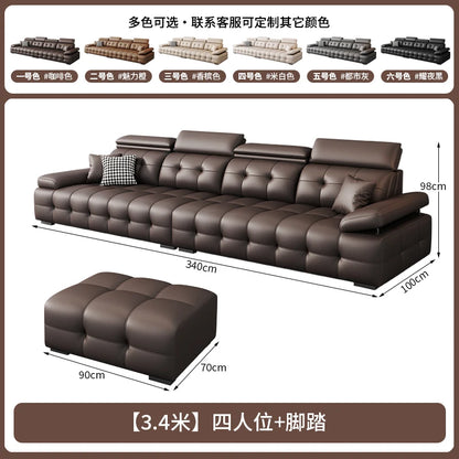 Modern Leather Living Room Sofas Couch Lazy Nordic Luxury Minimalist Living Room Sofas Lounge Designer Muebles Home Furniture