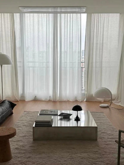 Unique Modern Coffee Table Metal Aesthetic Simple Living Room Decoration Coffee Table Center Italian Meubles Salon Furniture