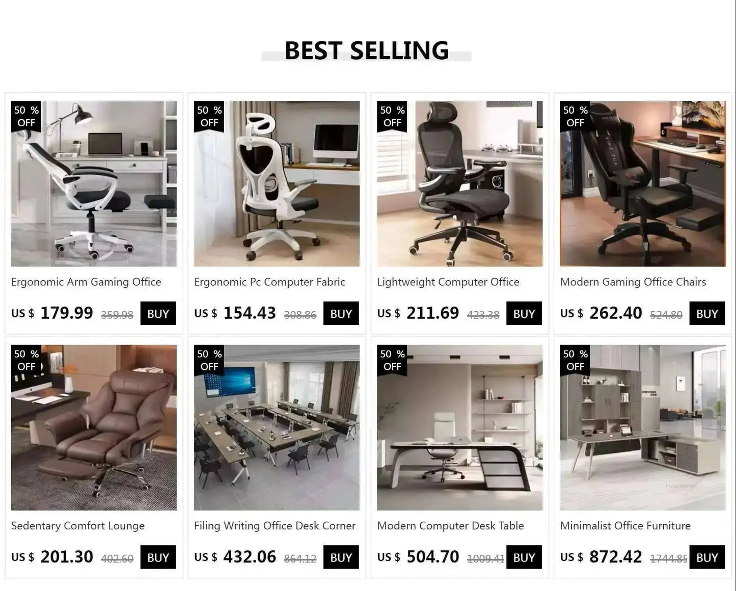 Arm Nordic Luxury Office Chairs Modern Ergonomic Desk Gaming Computer High Back Office Chairs & Sofas Furniture Cadeira Fyoc New