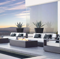 Patio Sectional Conversation Set Outdoor Lounge Set Luxury Furniture Corner All Weather Couch Aluminum Frame Garden Sofa