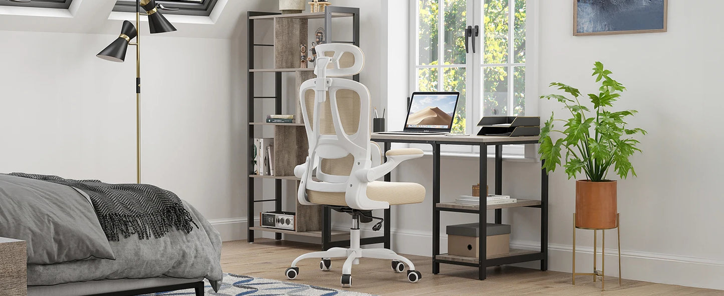 Farini Ergonomic Office Chair, Home Office Desk Chair with Lumbar Support & Headrest, High Back Computer Chair for Work, Study