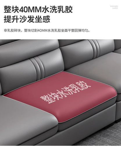 Genuine Leather Modern Sofas Luxury Classic Bedrooms Cinema Sofas Comfortable Straight Muebles Para El Hogar Home Accessories