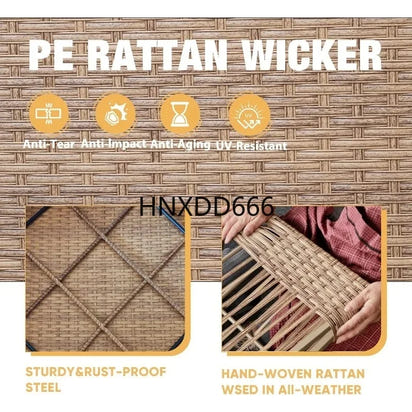 yss 7-Piece Outdoor Rattan Wicker Sofa Set, Sectional Patio Conversation Furniture with Thick Cushions for Garden,