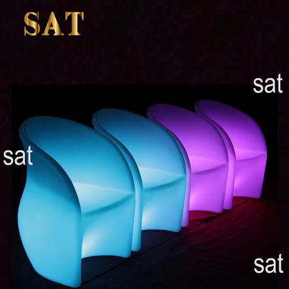 'illuminated lighting led furniture led sofa rechargeable outdoor Commercial Bar Furniture led chair
