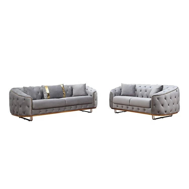 Best Manufacturer Nordic New Design Style Trend Couches Set Luxury Chesterfield Fabric Reclining Home Furniture Living Room Sofa