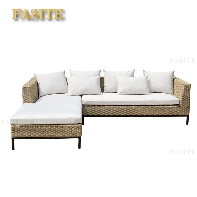 Stylish Outdoor rattan chairs, sofas, courtyards, gardens, leisure rattan art sofas, tea table combinations, sunlight rooms