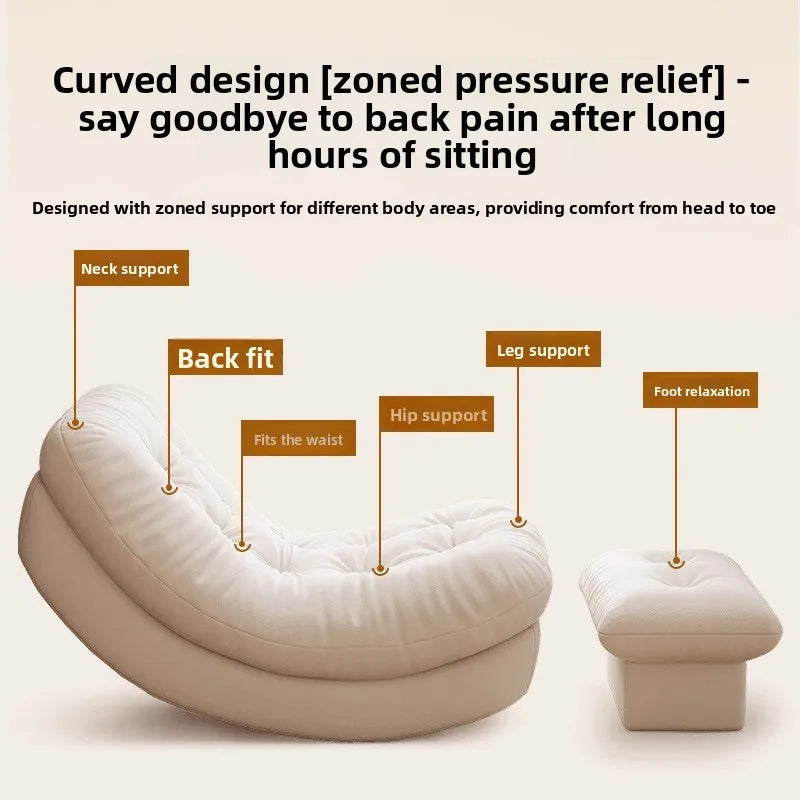 Moon Kennel Rocking Chair Reclining Chair Adults Sleeping Lazy Sofa Chair Balcony Home Lounge Chair