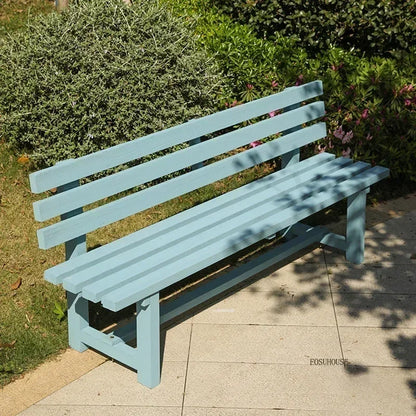 Chaises de jardin, bancs en bois antiseptiques pour l'extérieur, chaises à dossier pour cour et villa, mobilier d'extérieur, chaises longues pour balcon et maison