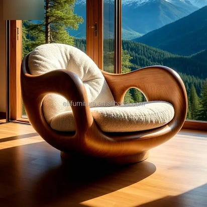 Personalized Office Furniture Luxury Upholstered Leather Sofa Lounge Chair Ergonomic Solid Wood Accent