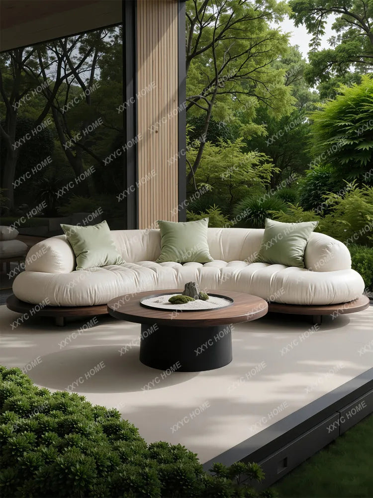 Arc sofa semi-circular moon arc special-shaped creative living room
