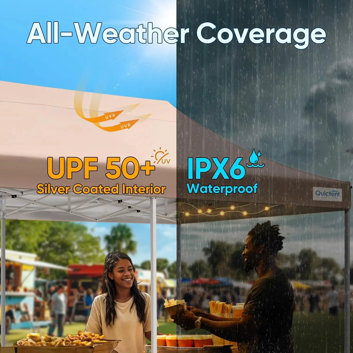 10x20 Heavy Duty Pop up Canopy Tent, Commercial Grade Instant Shelter with Wheeled Bag for Outdoor, Parties,, Customized
