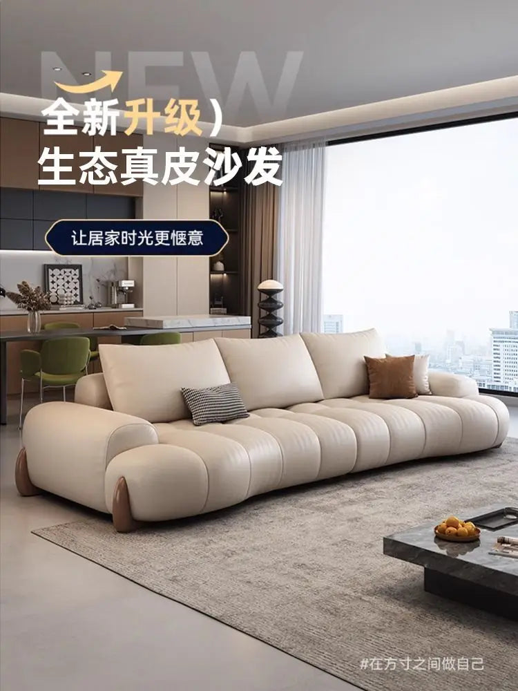 Elegant Luxury Living Room Sofas Modern Leather Cinema Relax Sofa Comfortable Minimalist Articulos Para El Hogar Home Furniture