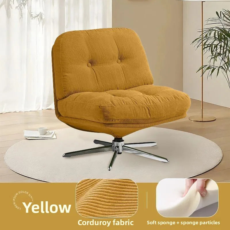 Modern Living Room Furniture Single Sofa Chair Corduroy Lounge Chair, Small Space Accent Chair Comfortable Reading Chair