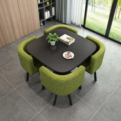 Wholesale Modern   Dining Table Sets 4 6 Chairs Dining Table Wooden Restaurant Cafe Chatting Table