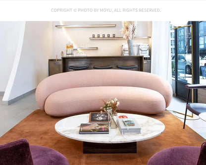 Living room Julep sofa Curved cashew sofa