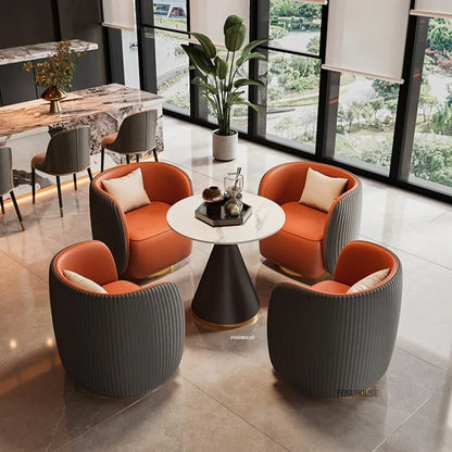 Nordic Designer Armchairs Hotel Lobby Negotiation Chair Living Room Chairs Home Furniture Luxury Conference Chair