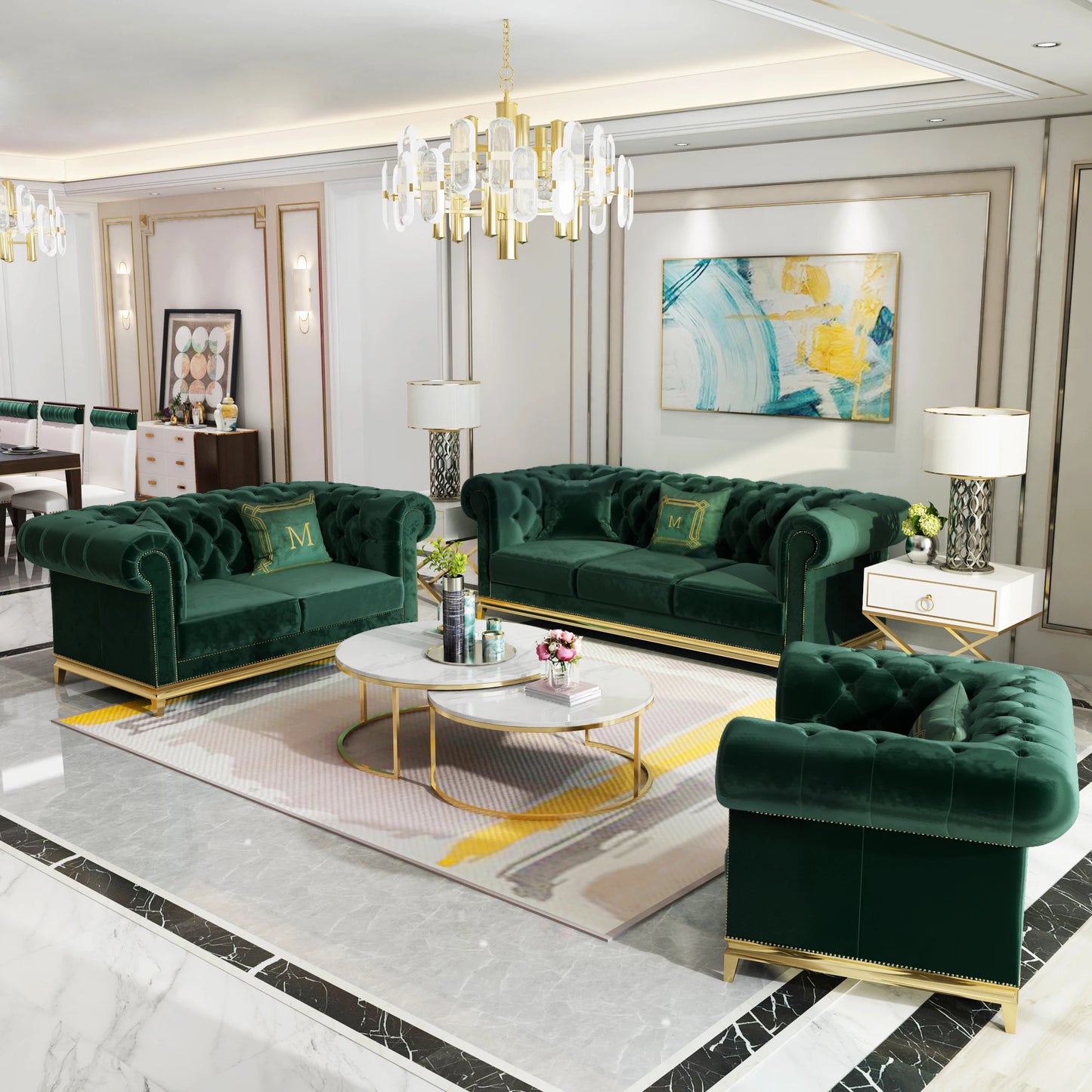 Modern Home Furniture Sofa Living Room Sofa 2 Seats Leisure Living Room Sofa