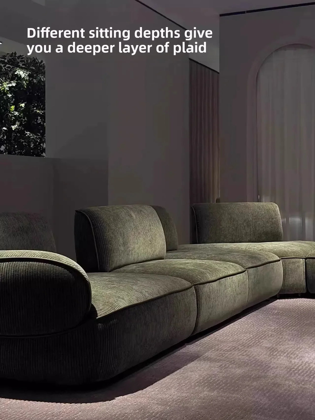 Snail sofa Milan Italian minimalist curved backrest adjustable modern simple wind sofa living room villa sofa