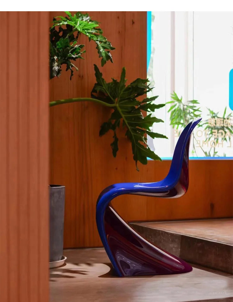 Minimalist personality art Internet celebrity color dining chair negotiation chair