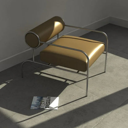 Second-hand Designer Living Room Chair Forhome Modern Soft Backrest Armrest Chairs Minimalist Metal Leisure Chair for Garden G