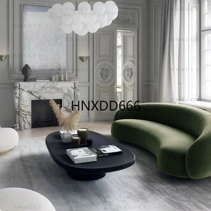 Lounge Curved Living Room Sofas Modern Luxury Nordic Sofas Floor Sofas Air Cloud Curved Designer Relaxing Wood Divano Furniture
