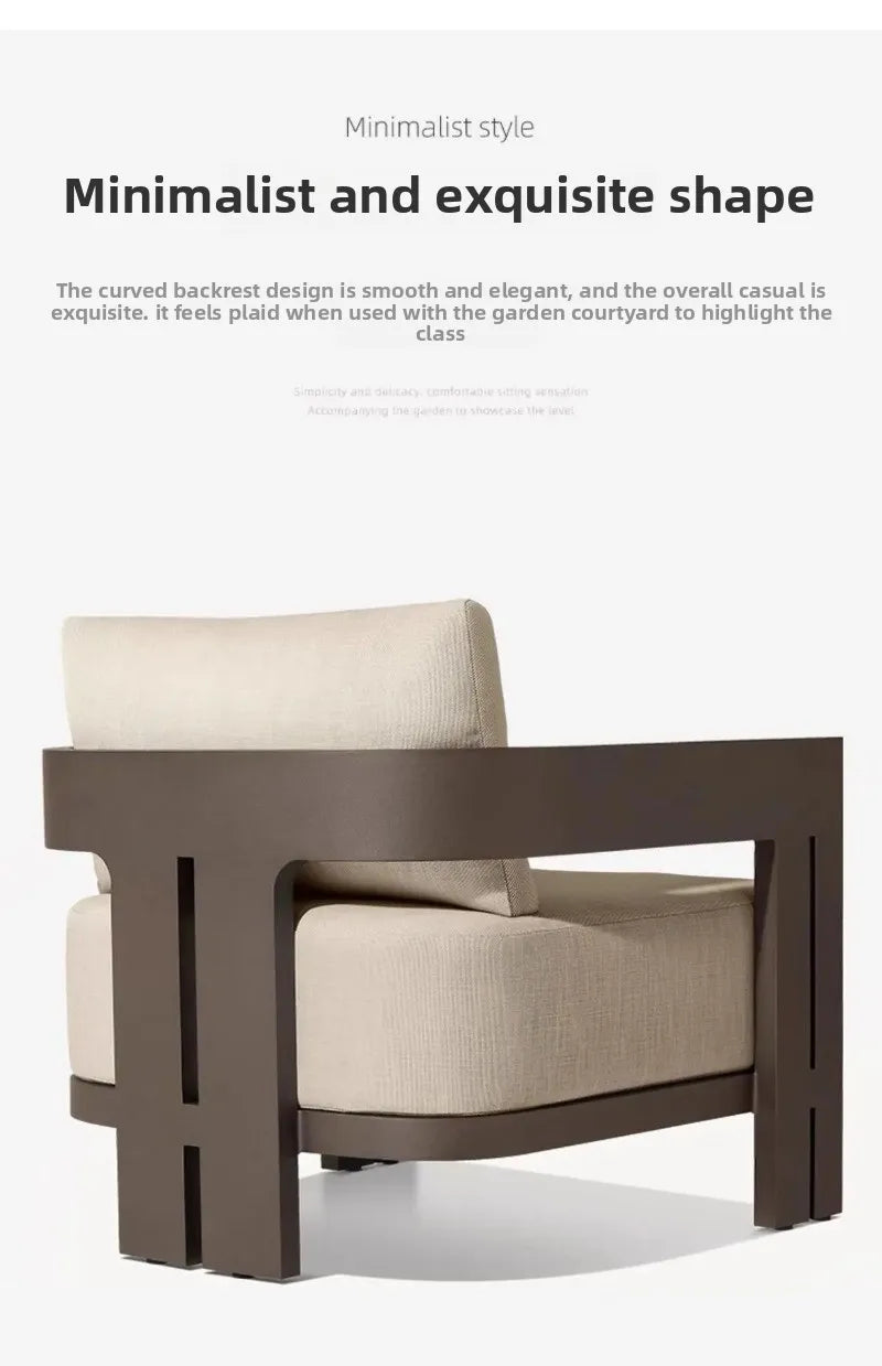 Courtyard Sofa, Outdoor Relaxation, Outdoor Lounge Chair, Villa Garden Table, High-end Furniture Set, Garden Furniture