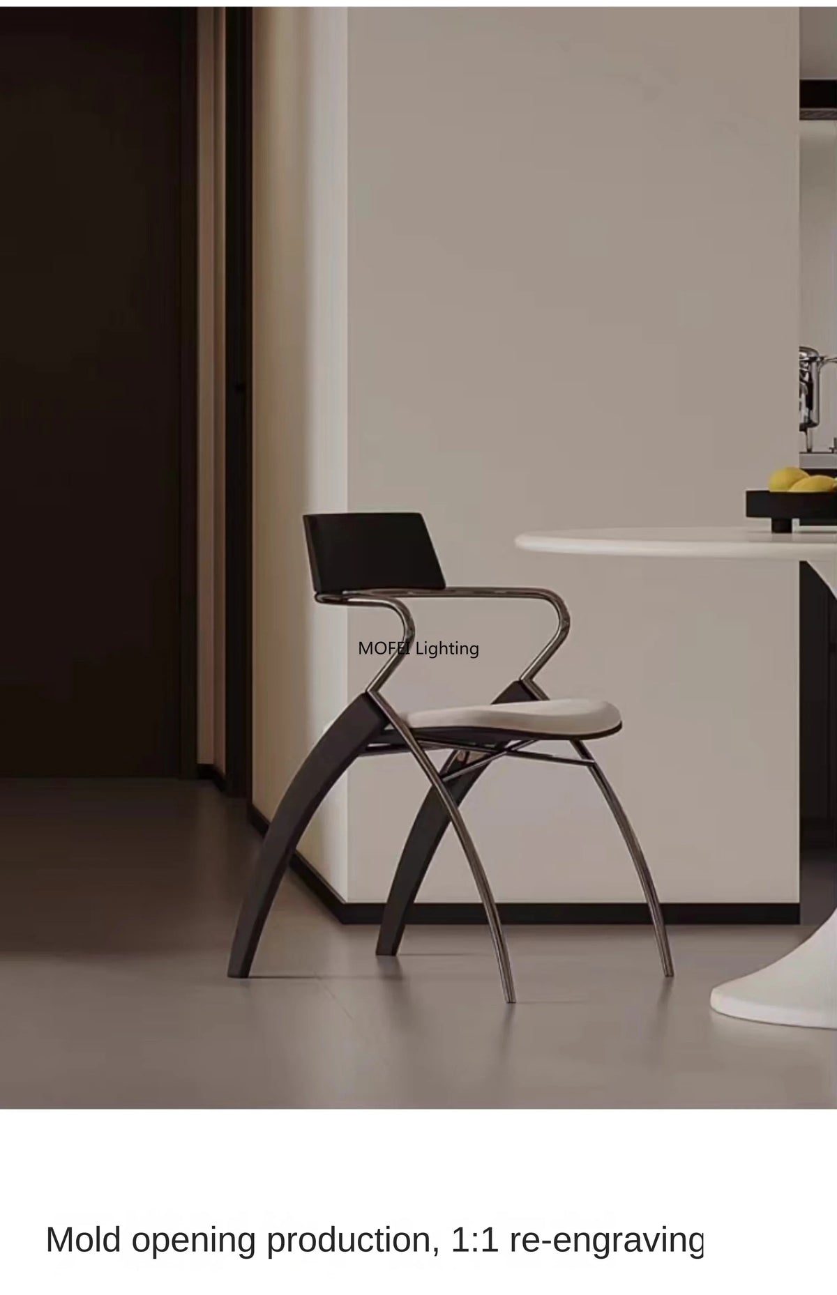 Antique Danish Designer Dining Chair Retro Simple Household Solid Wood Backrest Armchair Net Red Coffee Shop Leisure Chair