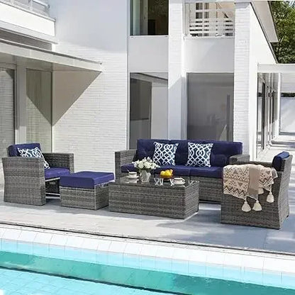 Patio Furniture Set Outdoor Conversation Set Sofa Garden