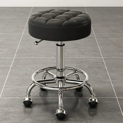 Rolling Hydraulic Chair Beauty Salon Stool Hairdressing Wheeled Beauty Tattoo Chairs Swivel Sedia Commercial Furniture