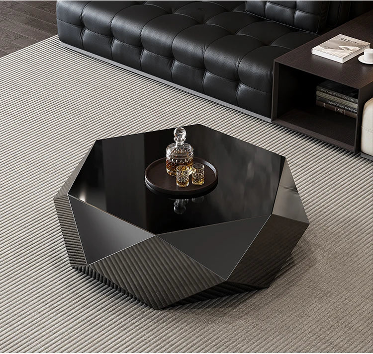 Minimalist diamond coffee table high-end small apartment hotel KTV special-shaped light luxury coffee table
