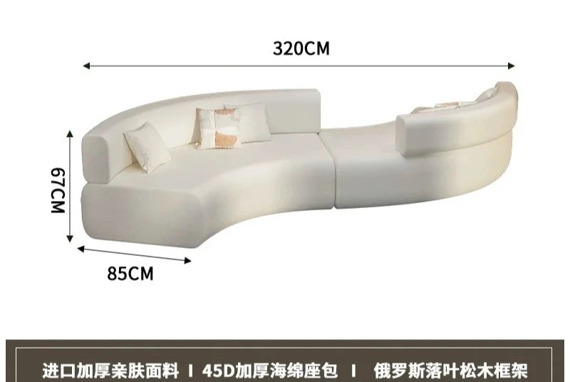 Nordic Cloud Living Room Sofas Minimalist Modern Luxury Outdoor Sofas Designer Relaxing Balcony Wood Divano Library Furniture