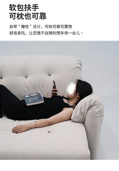 Cloud Electric Sofa Living Room Modern Simple Telescopic Fabric Lazy Multi-functional Sofa Bed Dual-purpose