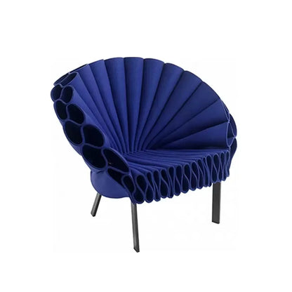 Nordic design art peacock open screen petals creative circle light special-shaped leisure single chair