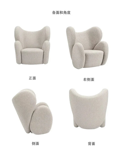 Nordic Lounge Armchair Rocking Chair Living Rooms Modern Individual Armchairs Design  Accordion Dinning Salon Sedie Da Furniture