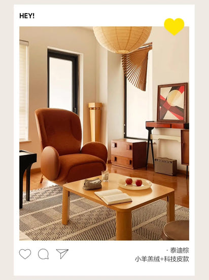 Sofa chair Nordic style home leisure chair lazy bedroom recliner simple atmosphere