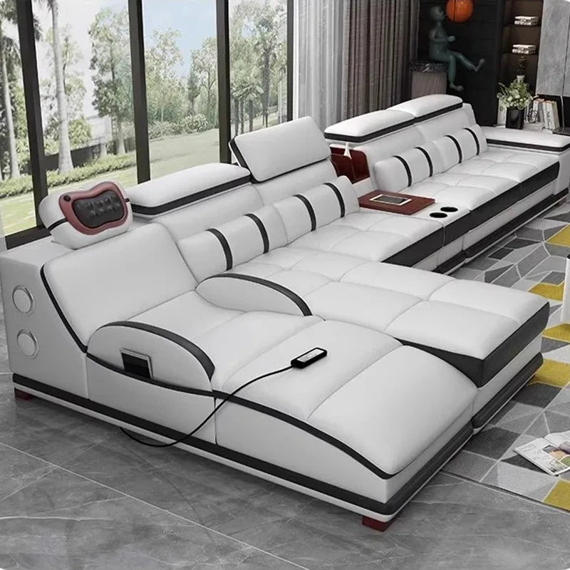 Large Size Lazy Living Room Sofas Leather Relaxing Modern Cheap Lounge Living Room Sofas Luxury Koltuk Takımı Home Decoration