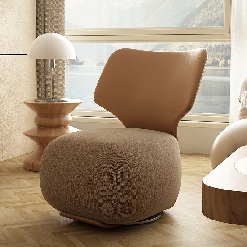 European Comfort Living Room Chairs Swivel Nordic Single Comfy Lounge Chairs Adult Bedroom Relaxing Sillas De Sala Furniture