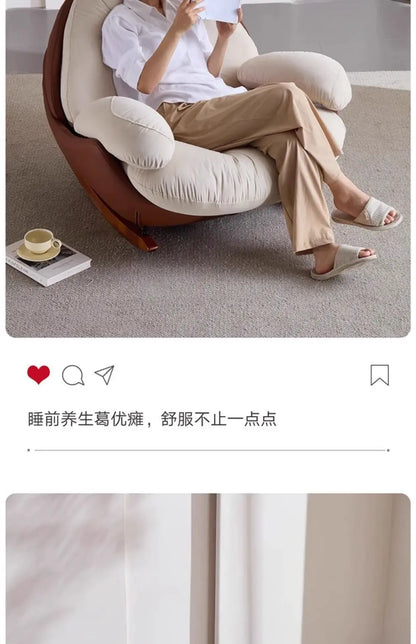 Lazy sofa rocking chair adult medieval balcony household single leisure living room lazy rocking sofa recliner