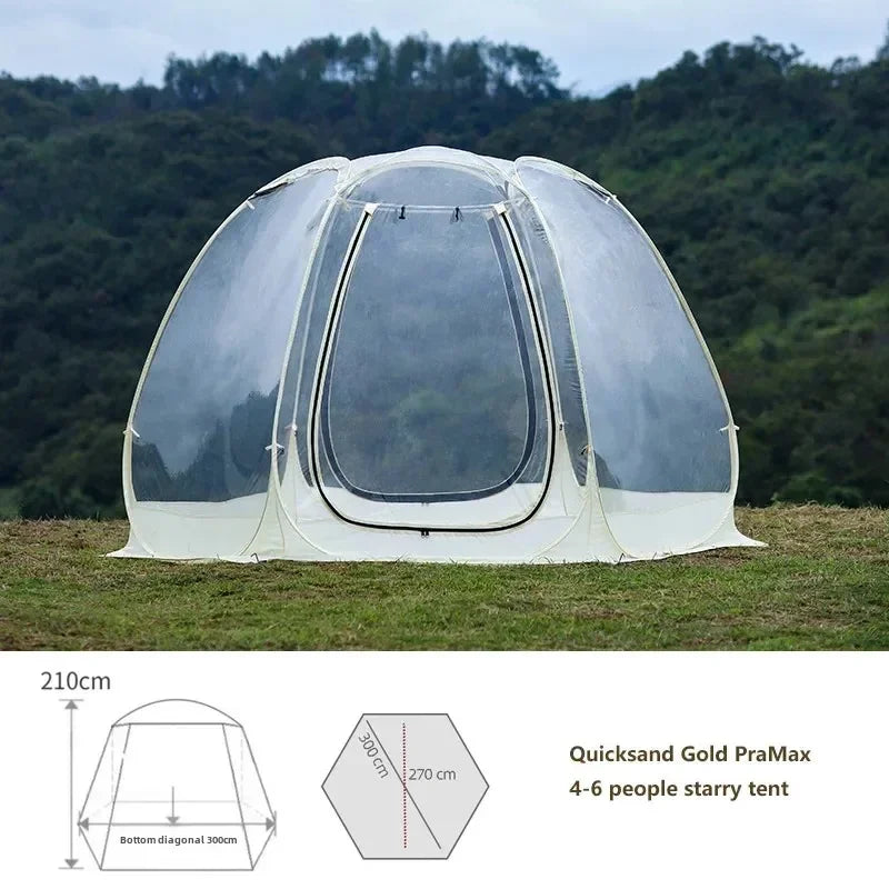 Portable Spherical Tents 360 Degree Panoramic Window Outdoor  Transparent Camping Tent 4-8 Person Star Dome TentSun Room Tents