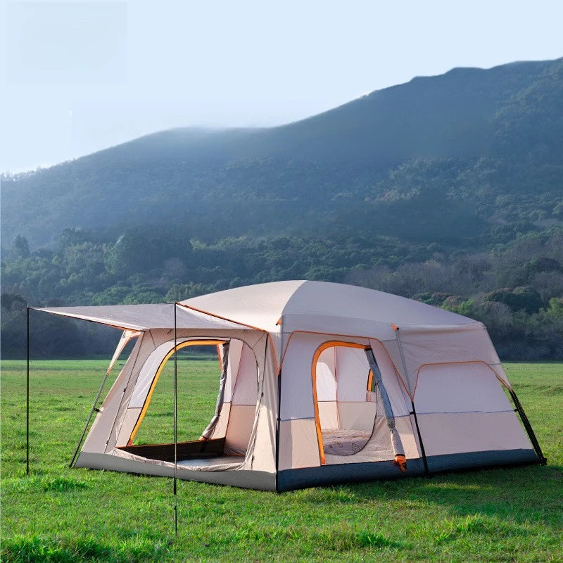 Sunshade Waterproof Tent Portable Wear Resistance Camping Tents Outdoor Stable Windproof Large Spaces Four Season Shelters